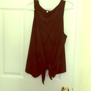 Tie in the back/open back tank top